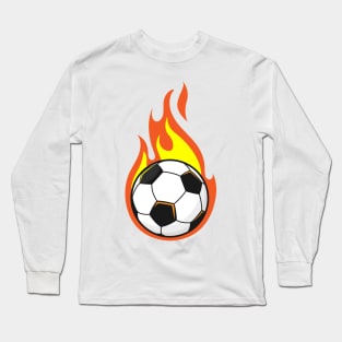 Soccer on Fire Long Sleeve T-Shirt